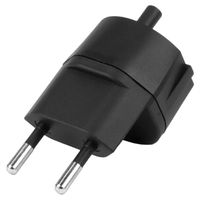 Steffen Adaptateur FIX AL/SU, CEE7/17 T12 2 pôles décentralisé noir
