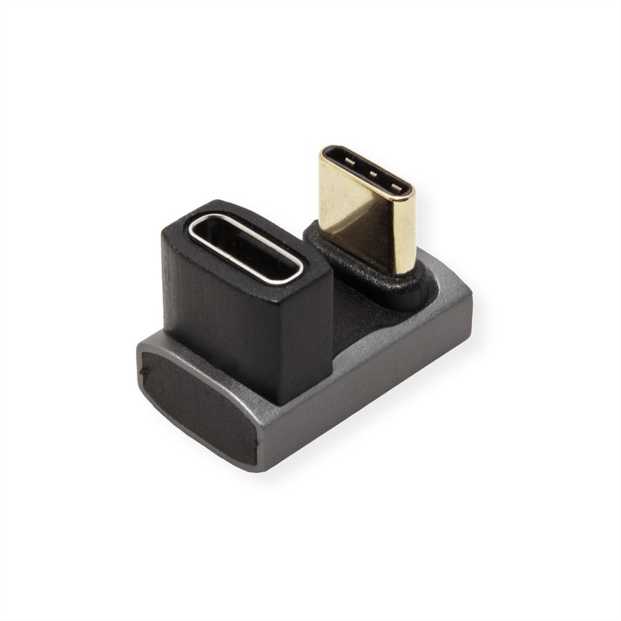 ROLINE Adaptateur USB4 Gen 3x2, Aluminium, 360°, Type C, M/F, argent