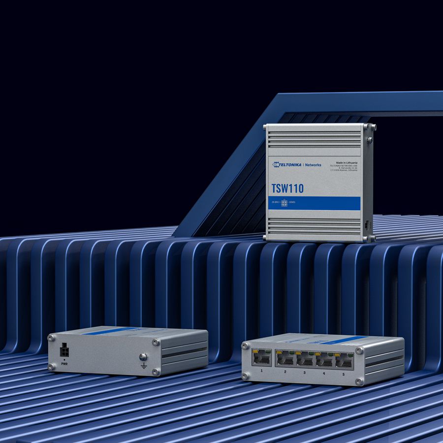 TELTONIKA TSW110 Industrial Switch Unmanaged Layer 2 Gigabit