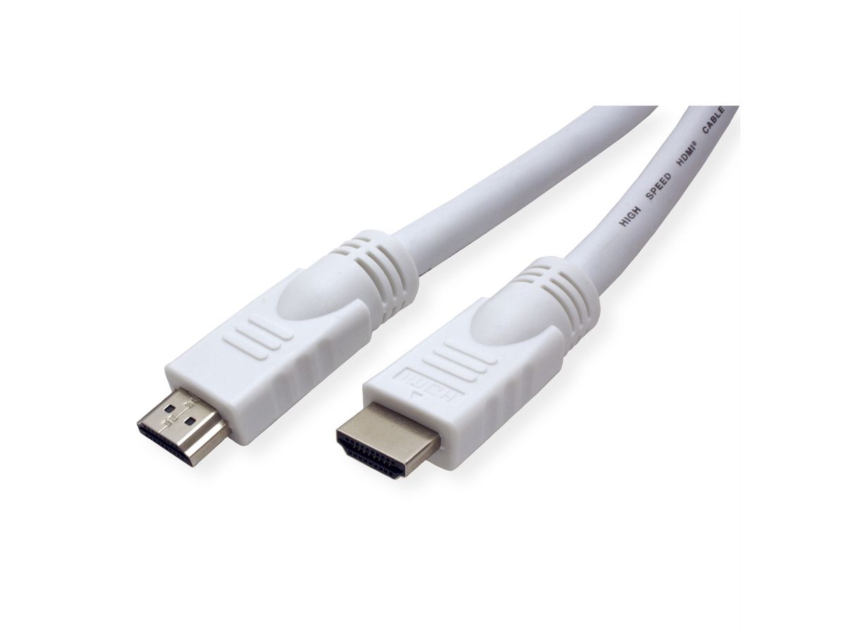 VALUE HDMI High Speed Kabel mit Ethernet, weiß, 15 m