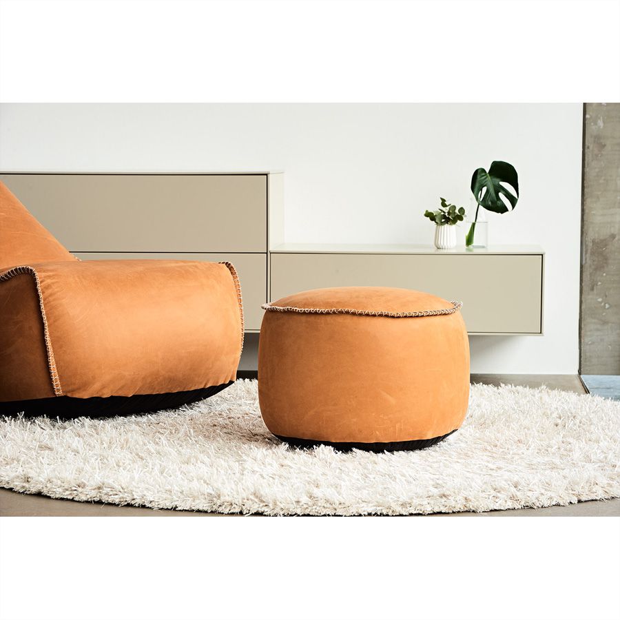 Sackit Hocker RETROit Dunes, Leder drum