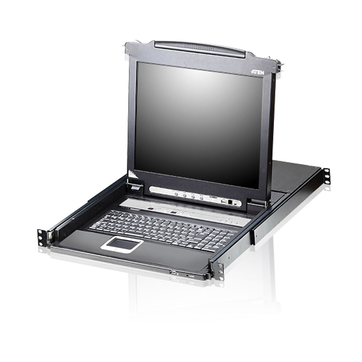 ATEN CL5708N 48cm-LCD KVM Switch, USB-PS/2,VGA, 8Ports, US-Layout