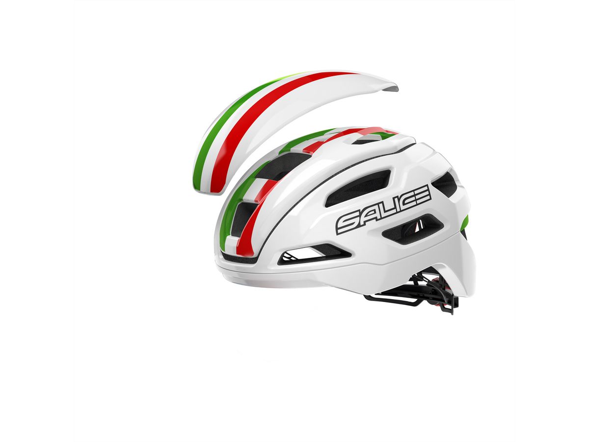 Salice Occhiali Velohelm Stelvio, M-L 54-60, White ITA