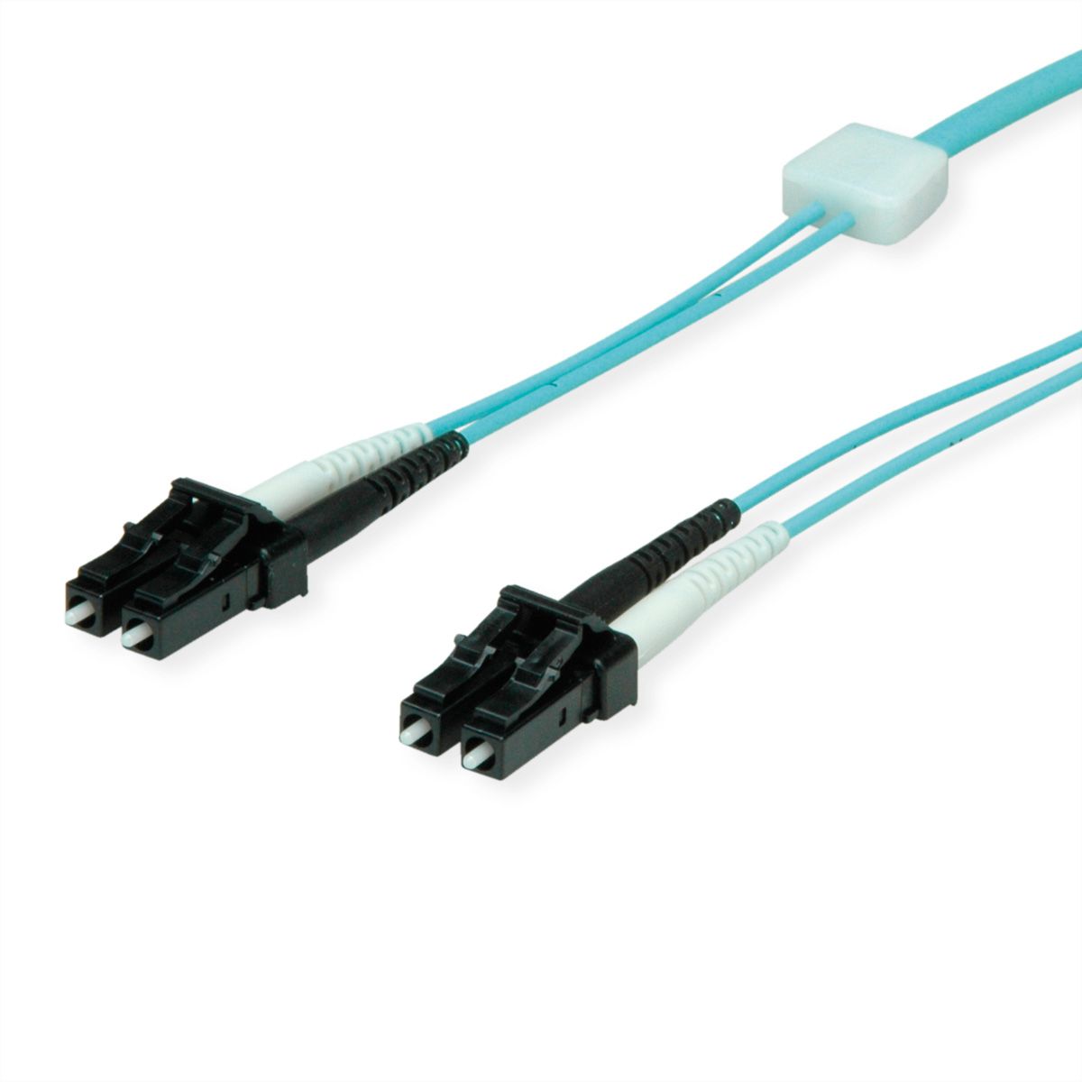 EasyLan Câble FO duplex 50/125µm OM3, LC/LC, turquoise, 7,5 m