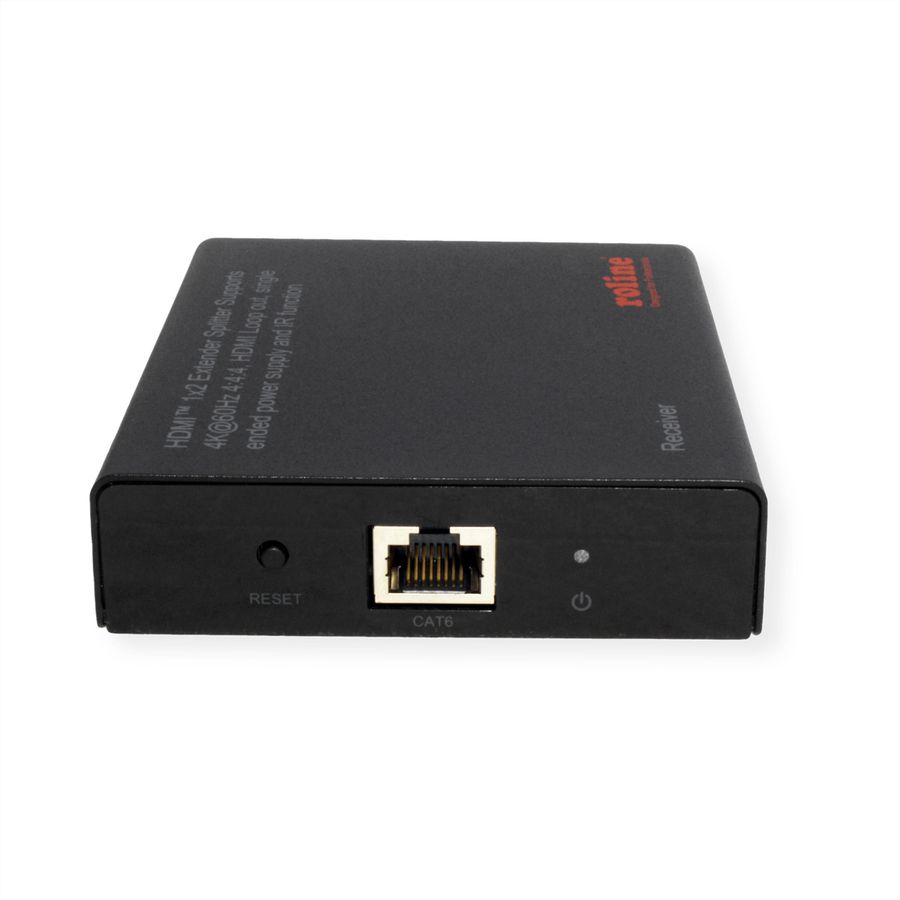 ROLINE HDMI Extender und Splitter, 1x2, über Cat.6A, 70m, 4K60Hz