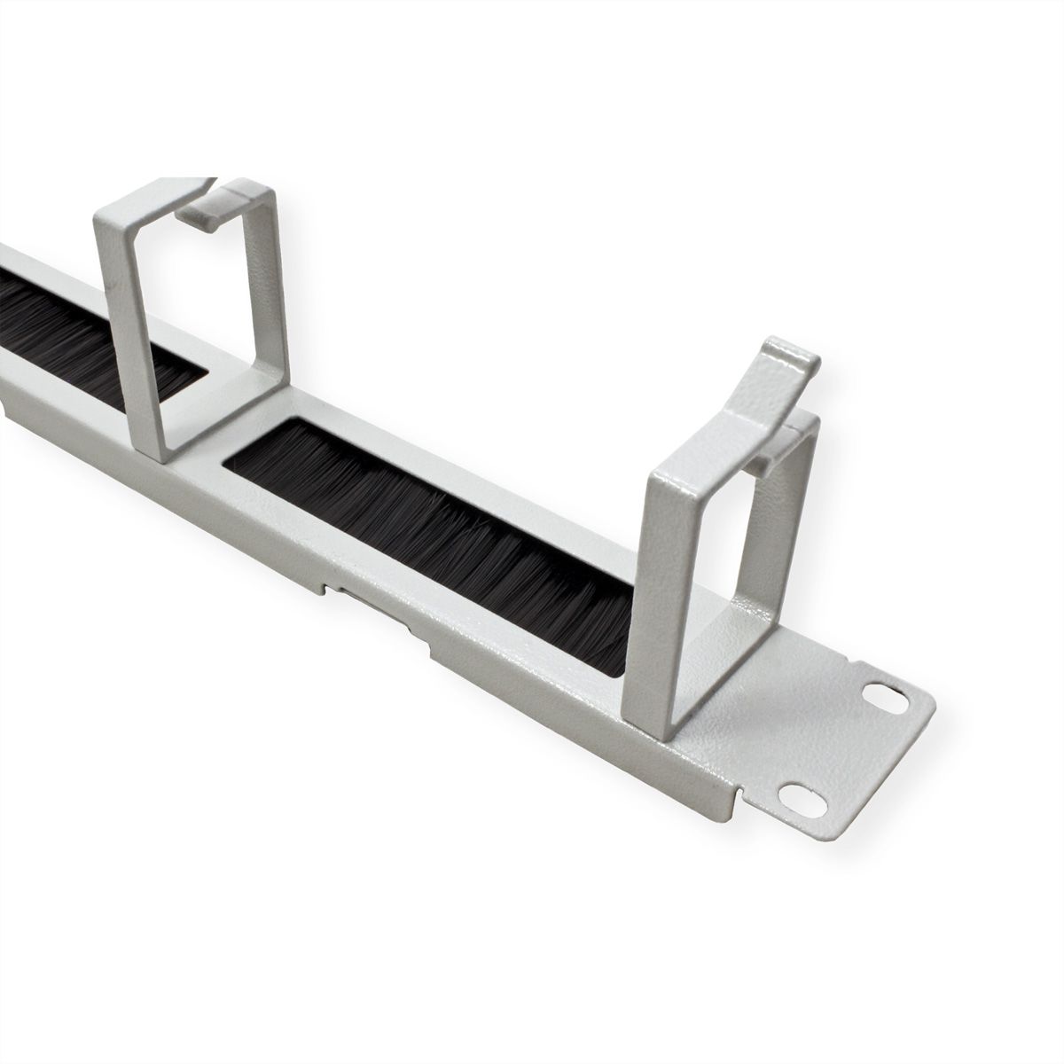 ROLINE 19-Zoll Rangierpanel 1 HE, mit Bürstenleiste 44x60mm grau