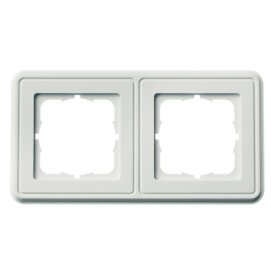 TELEGÄRTNER Cache double 151x80mm blanc alpin, G
