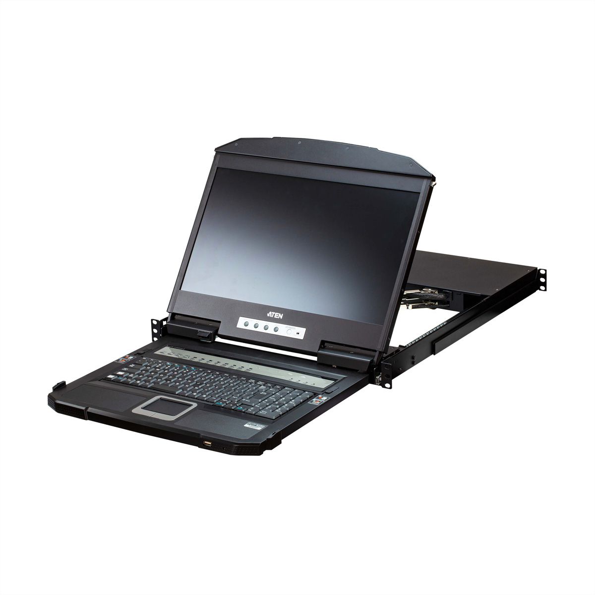 ATEN CL3884NW 4-Port Multi-View Dual Rail WideSceen LCD KVM, ES-Layout