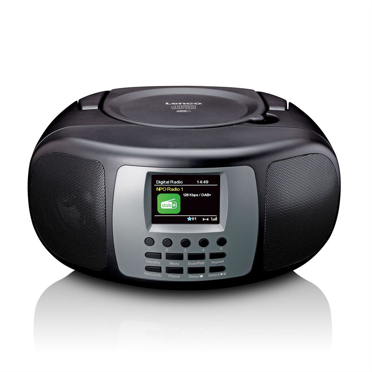 Lenco Radio DAB+ PDR-051TPSI, BT, USB, SD, RC, batterie rechargeable