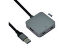 VALUE Hub USB 3.2 Gen1 à 4 ports (2x A + 2x C) avec câble prolongateur, 5 m