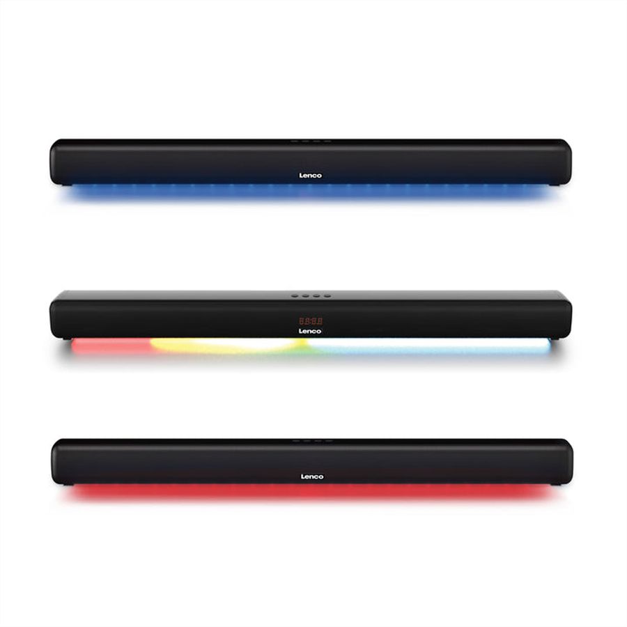 Lenco Barre de son SB-042LEDBK noir, 40w, HDMI, BT, lumière LED