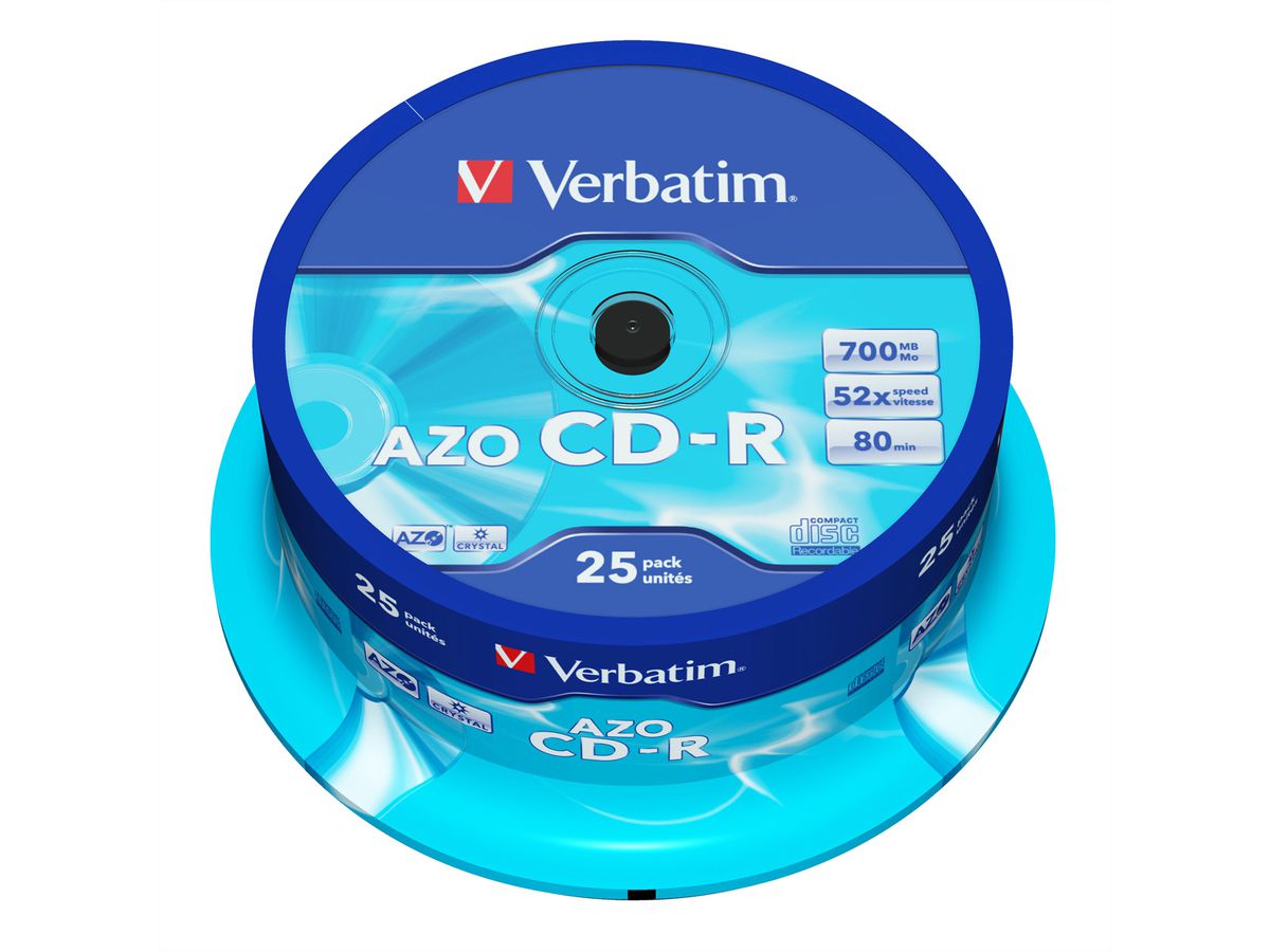 Verbatim CD-R Spindle 700MB 52x 25 Pack