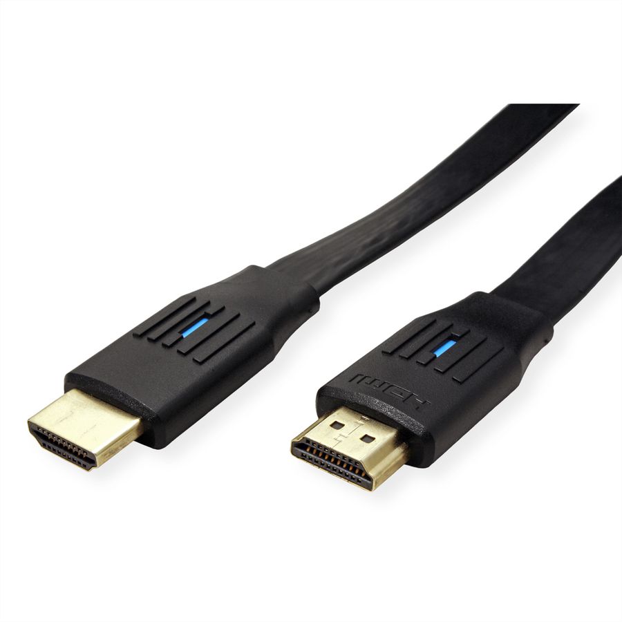 VALUE Câble HDMI 8K (7680 x 4320) avec Ethernet, plat, M/M, noir, 2 m