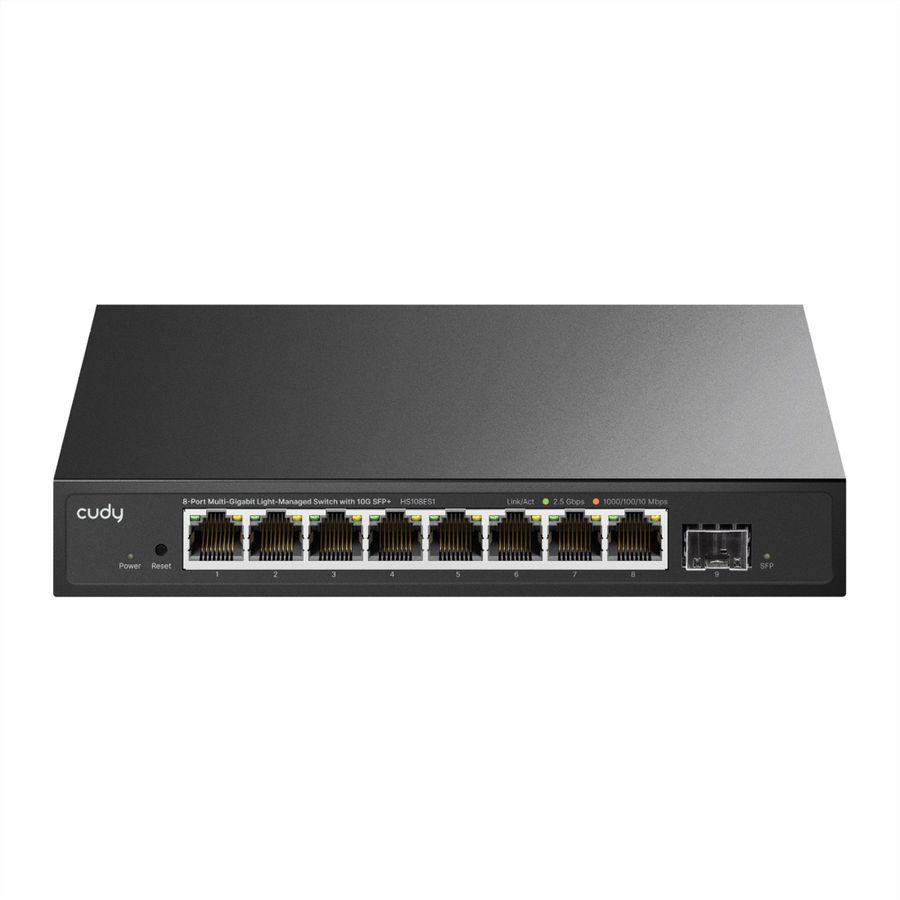 CUDY HS108ES1 8-Port 2.5G Switch Light Managed mit 10G SFP+