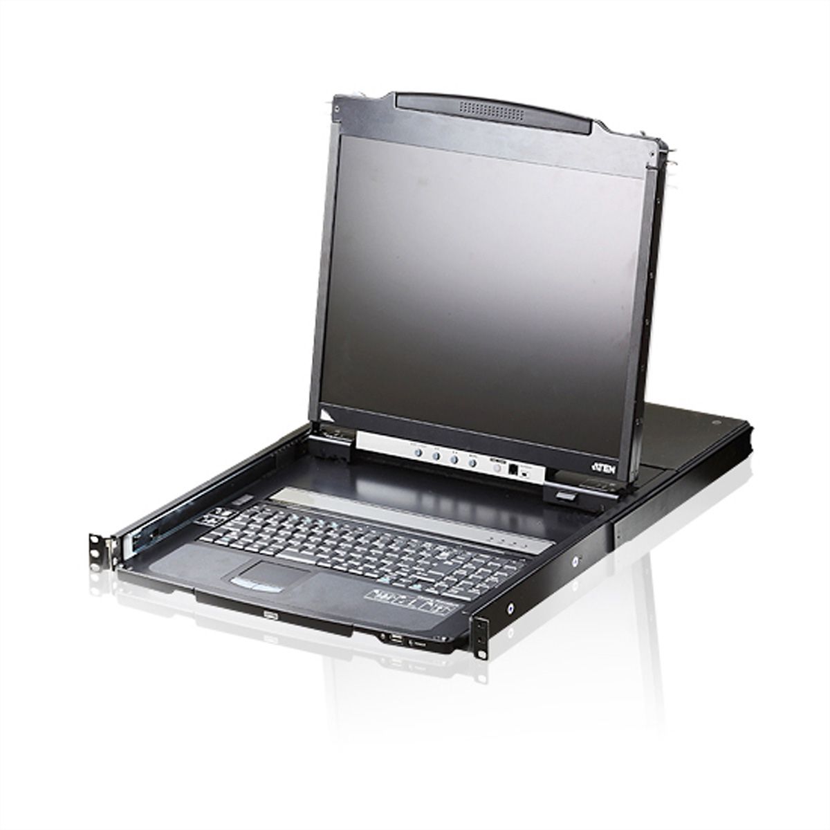 ATEN CL5800N Console KVM, LCD 48cm, VGA, PS/2-USB, port périphériques, CH-Layout