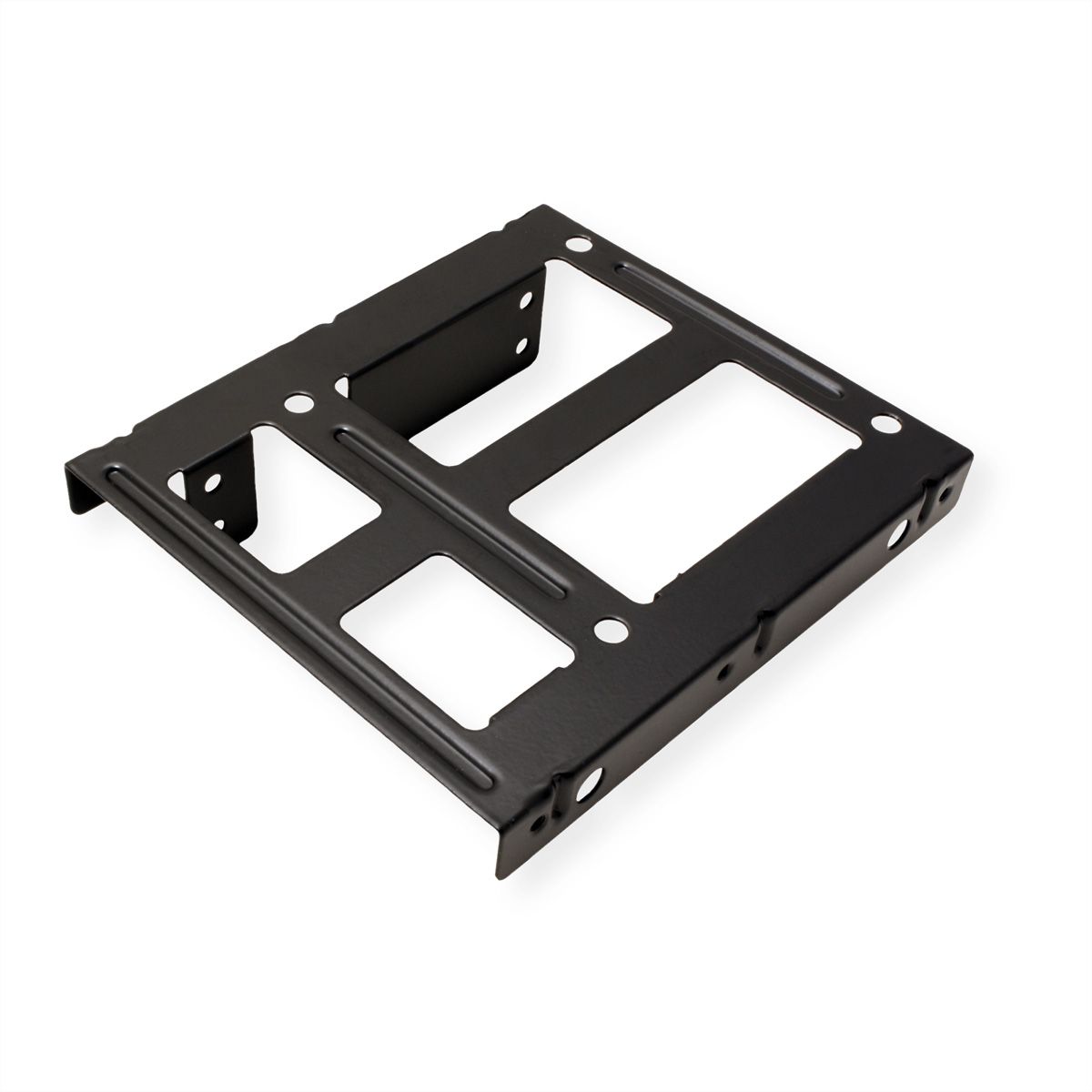 ROLINE Adaptateur de montage HDD/SSD 3.5" pour 2x HDD/SSD 2.5", métal, noir, noir