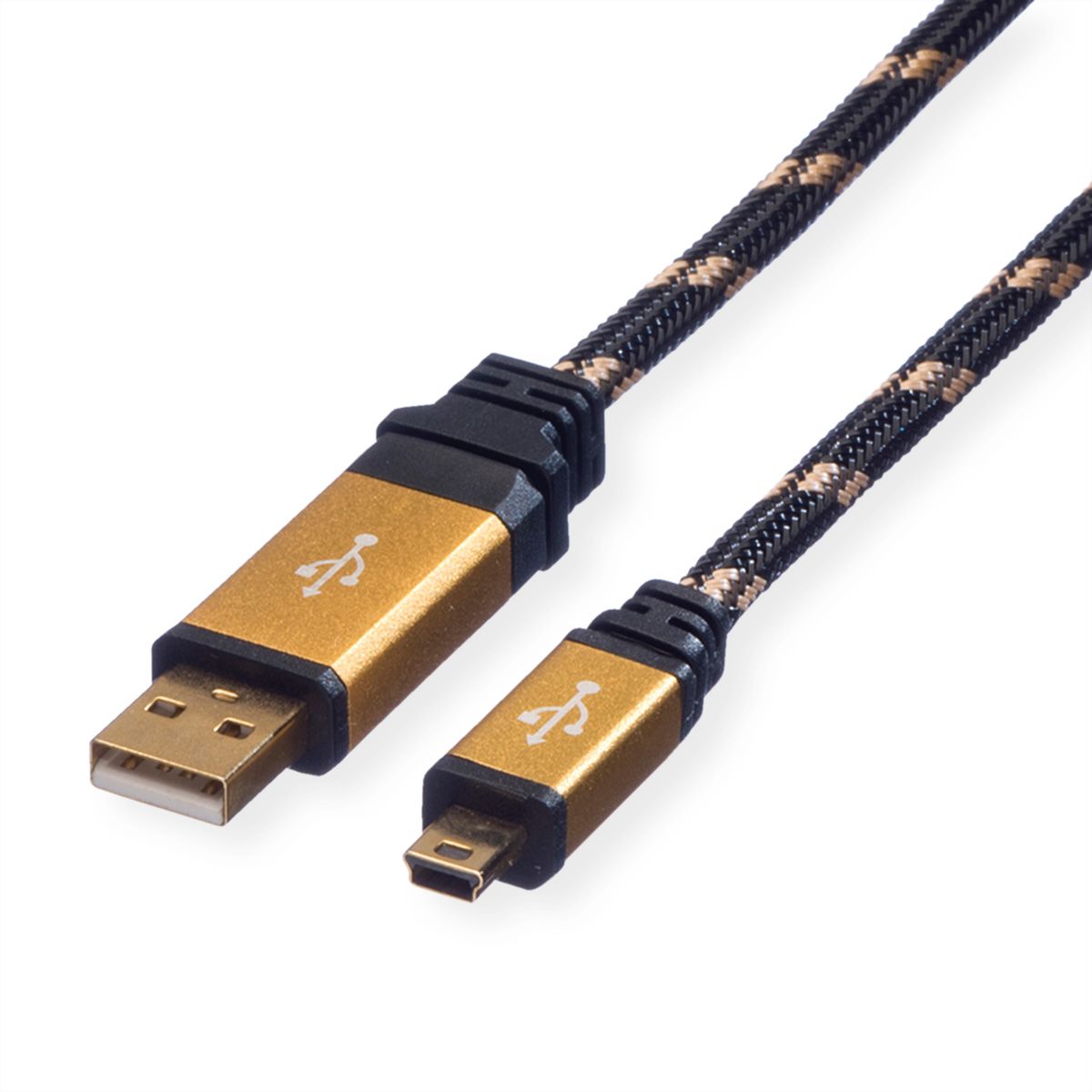 ROLINE GOLD Câble USB 2.0, type A - mini 5- broches, 3 m