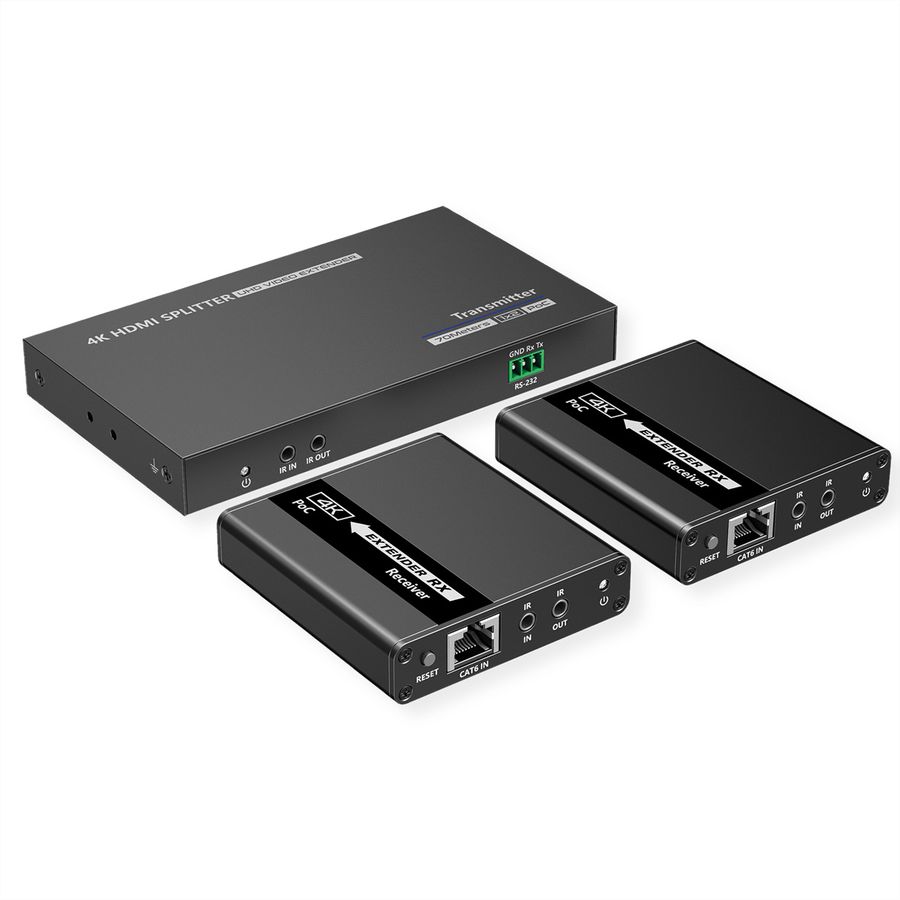 VALUE Distributeur HDMI 3 ports dont 2 via Cat. 5, 40m