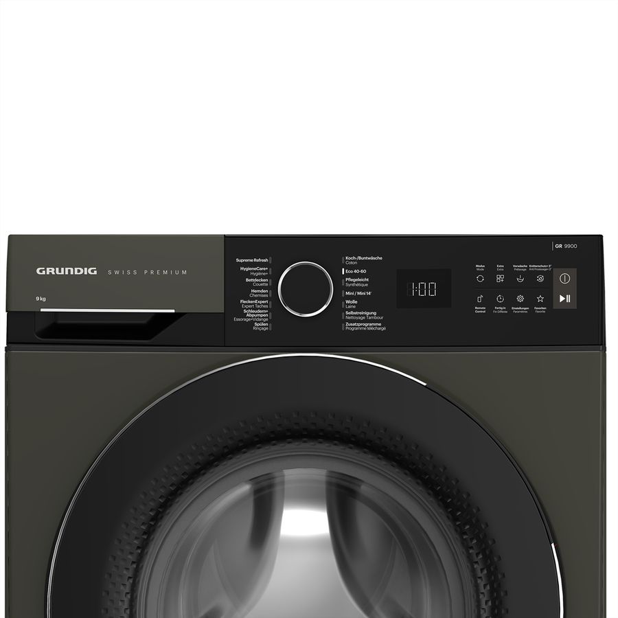 Grundig Waschmaschine GWM9100, 9kg, manhattan gray