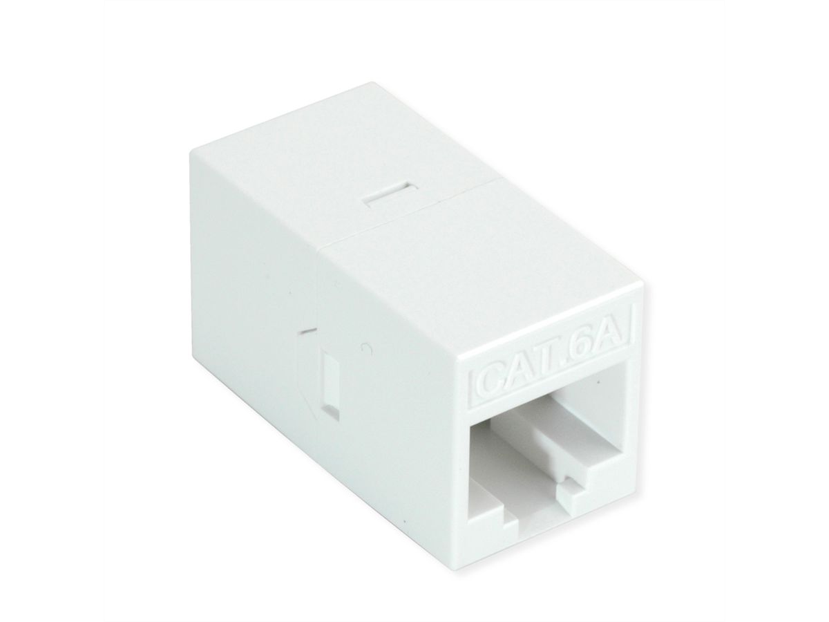 ROLINE Coupleur RJ-45 non blindé, Cat.6A/Classe EA, blanc