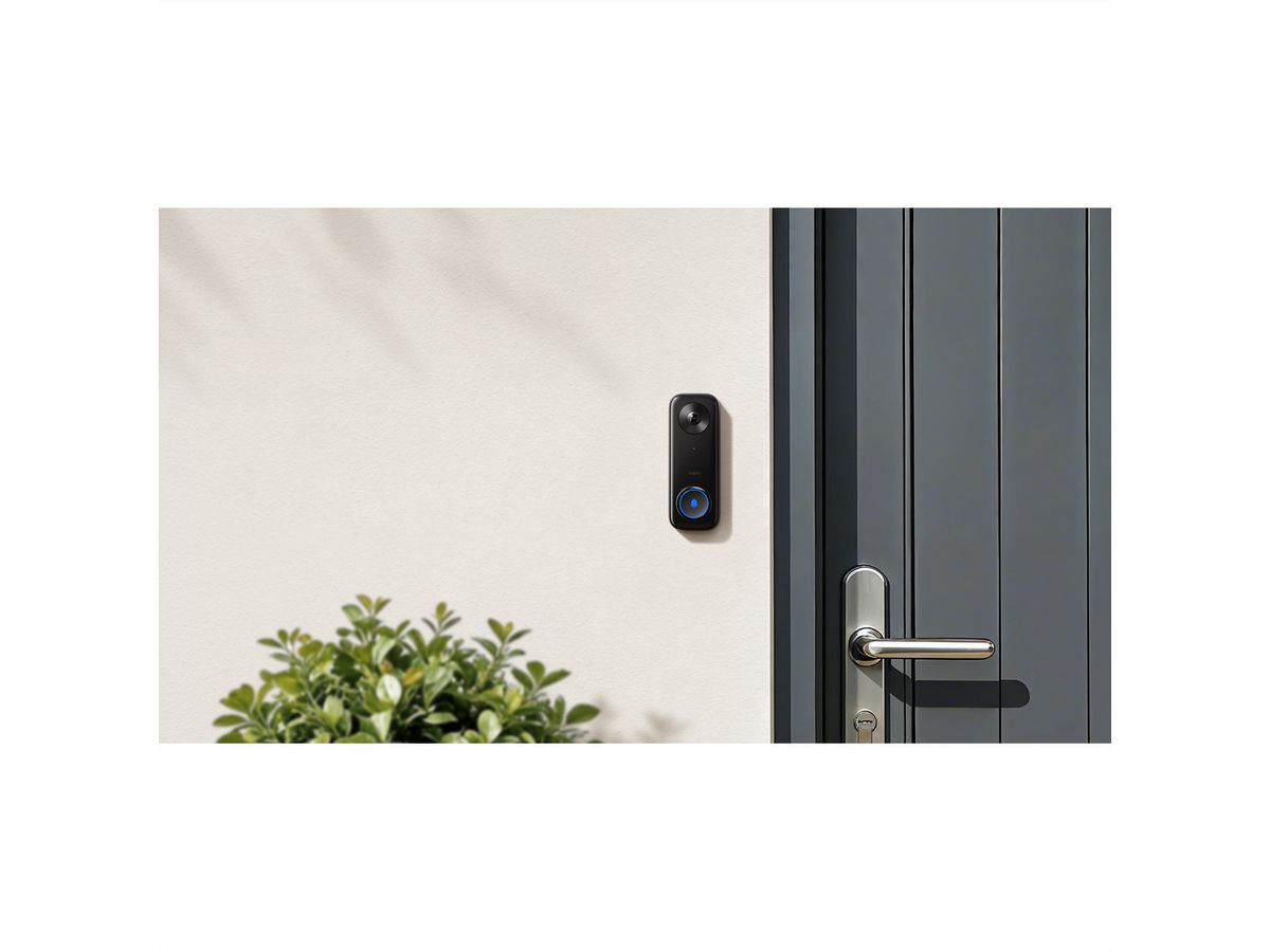 Aqara G400 sonnette 2K, 165°, IR-LED 10m, PoE, schwarz
