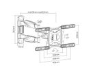 VALUE Support pour écran LCD, montage mural, 4 pivots