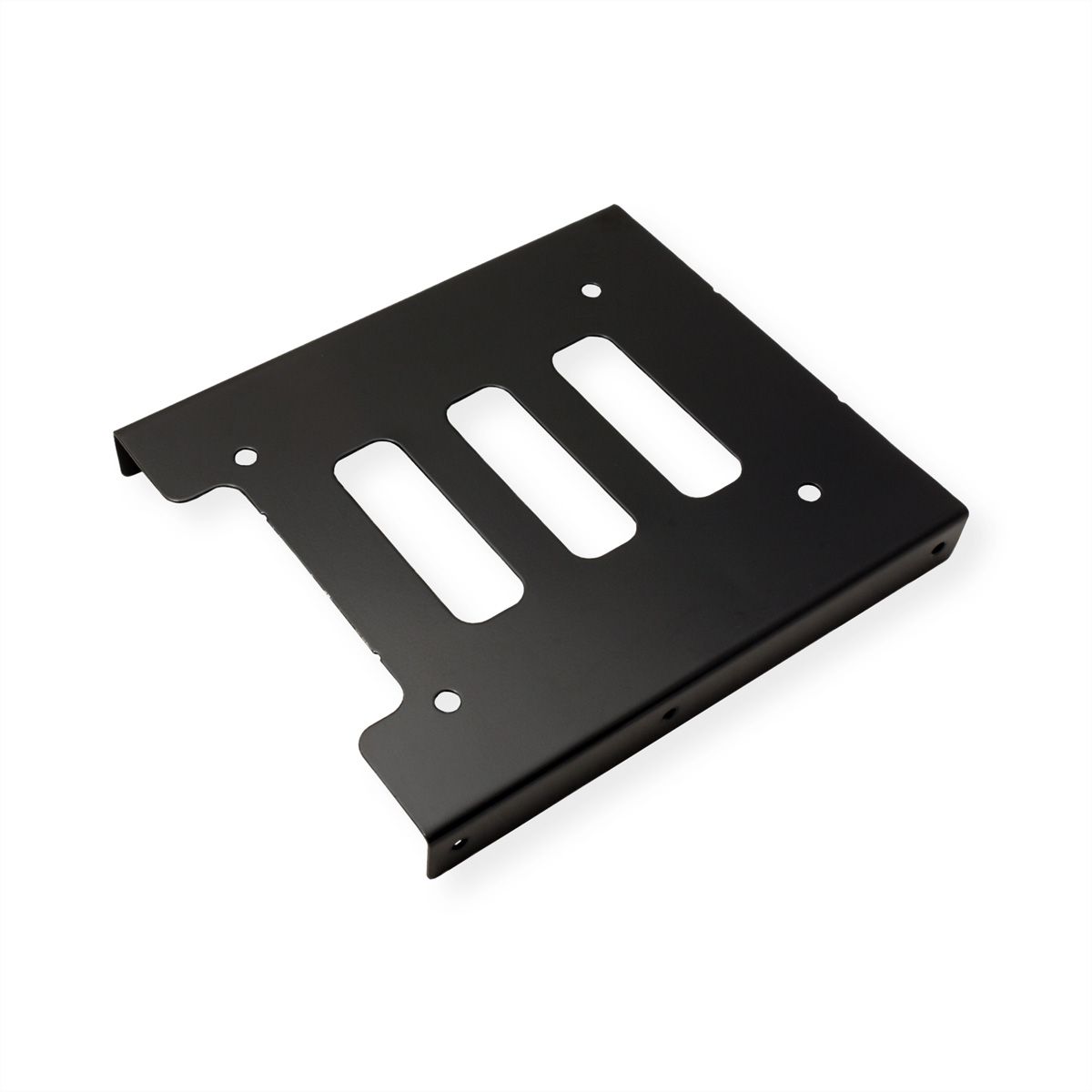 ROLINE Montageadapter, 3,5 Zoll Rahmen, für 1x 2.5 HDD/SSD, Metall, schwarz