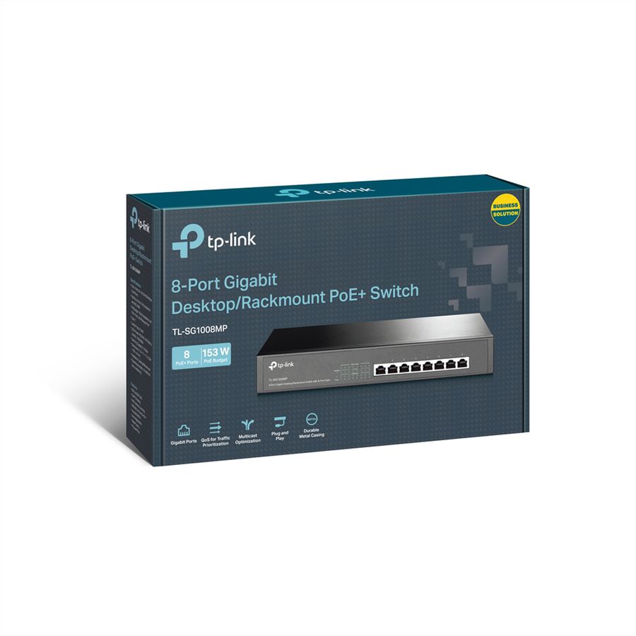TP-Link TL-SG1008MP PoE+ Switch 8 Port