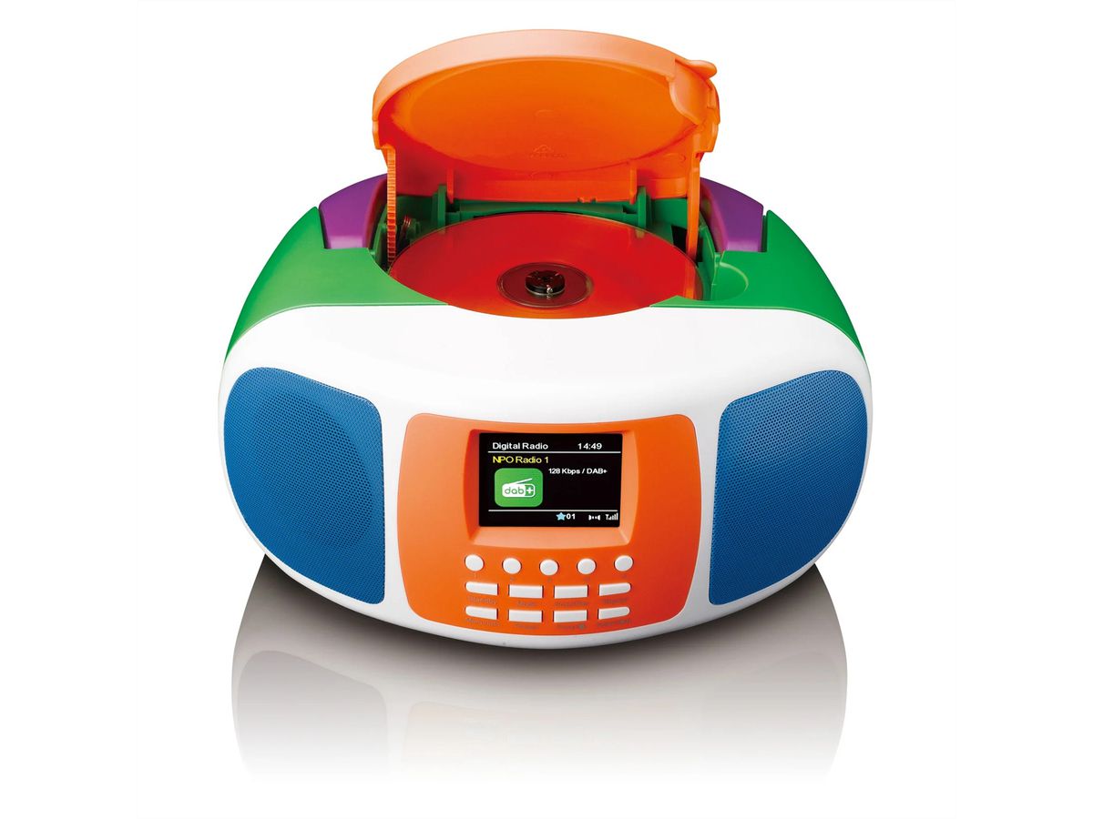 Lenco Enregistreur radio SCD-861 Kids CD/DAB+, Bluetooth, écran à cristaux liquides de 2,4 pouces