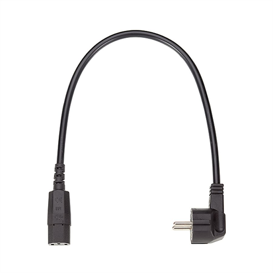 BACHMANN Câble d'alimentation droit, noir, 1,0 m, noir, 0,5 m