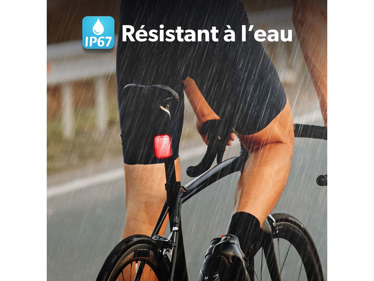 Dispositif de localisation T’nB pour vélos et scooters, Noir/Rouge