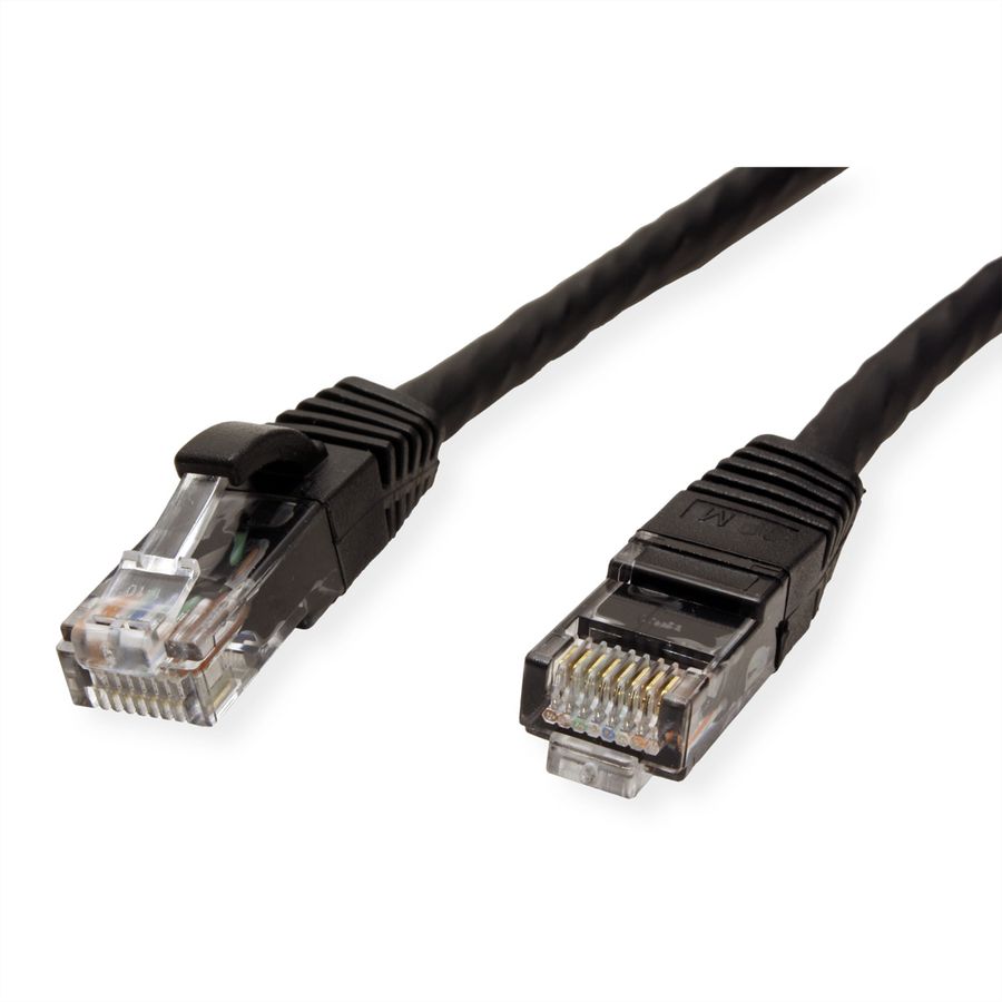 VALUE Patchkabel Cat.6 (Class E) UTP, LSOH, schwarz, 2 m