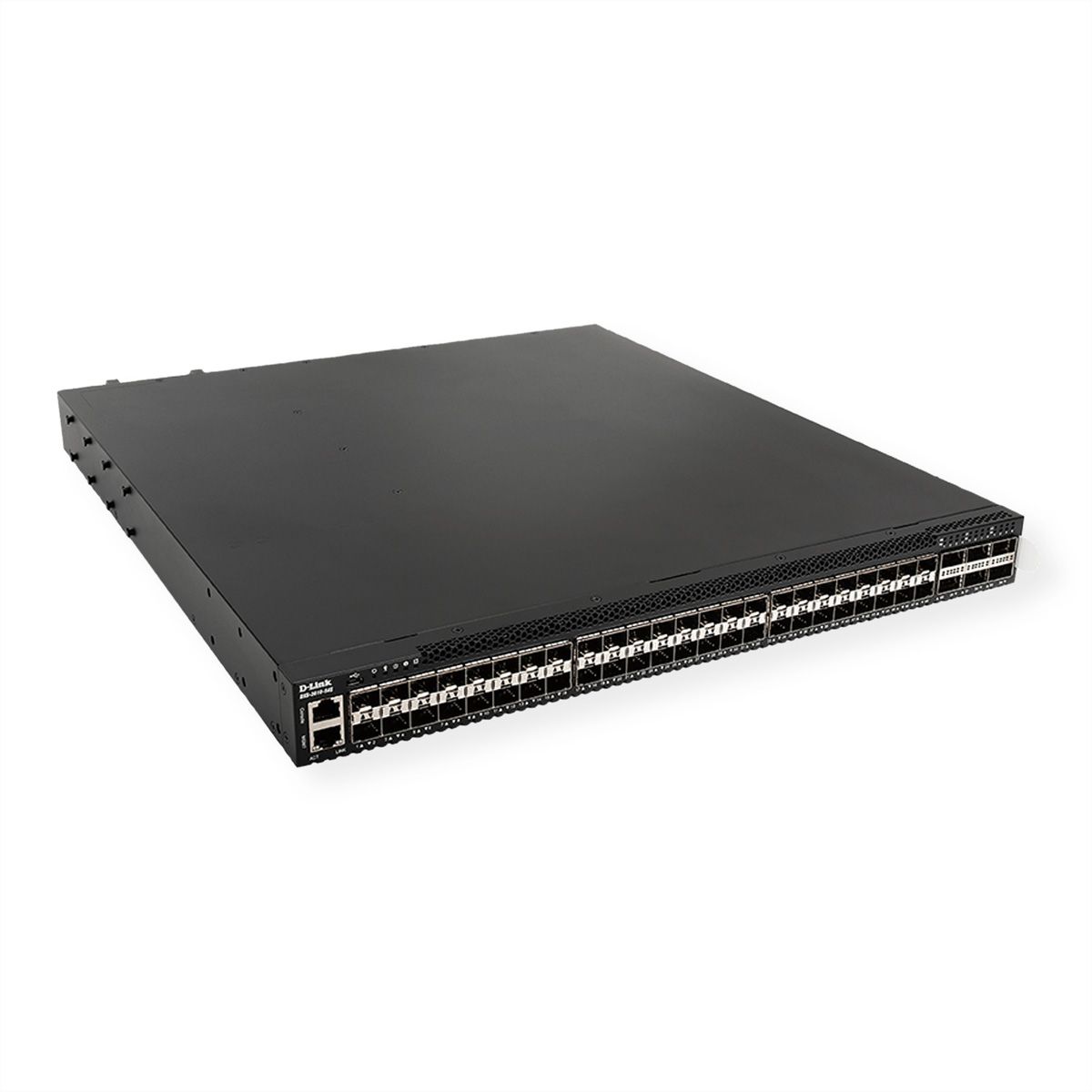 D-Link DXS-3610-54S/SI/E 48x 1/10GbE SFP/SFP+, Switch administrable 6x 40/100GbE QSFP+/QSFP28 Ports L3 Stackable 10G