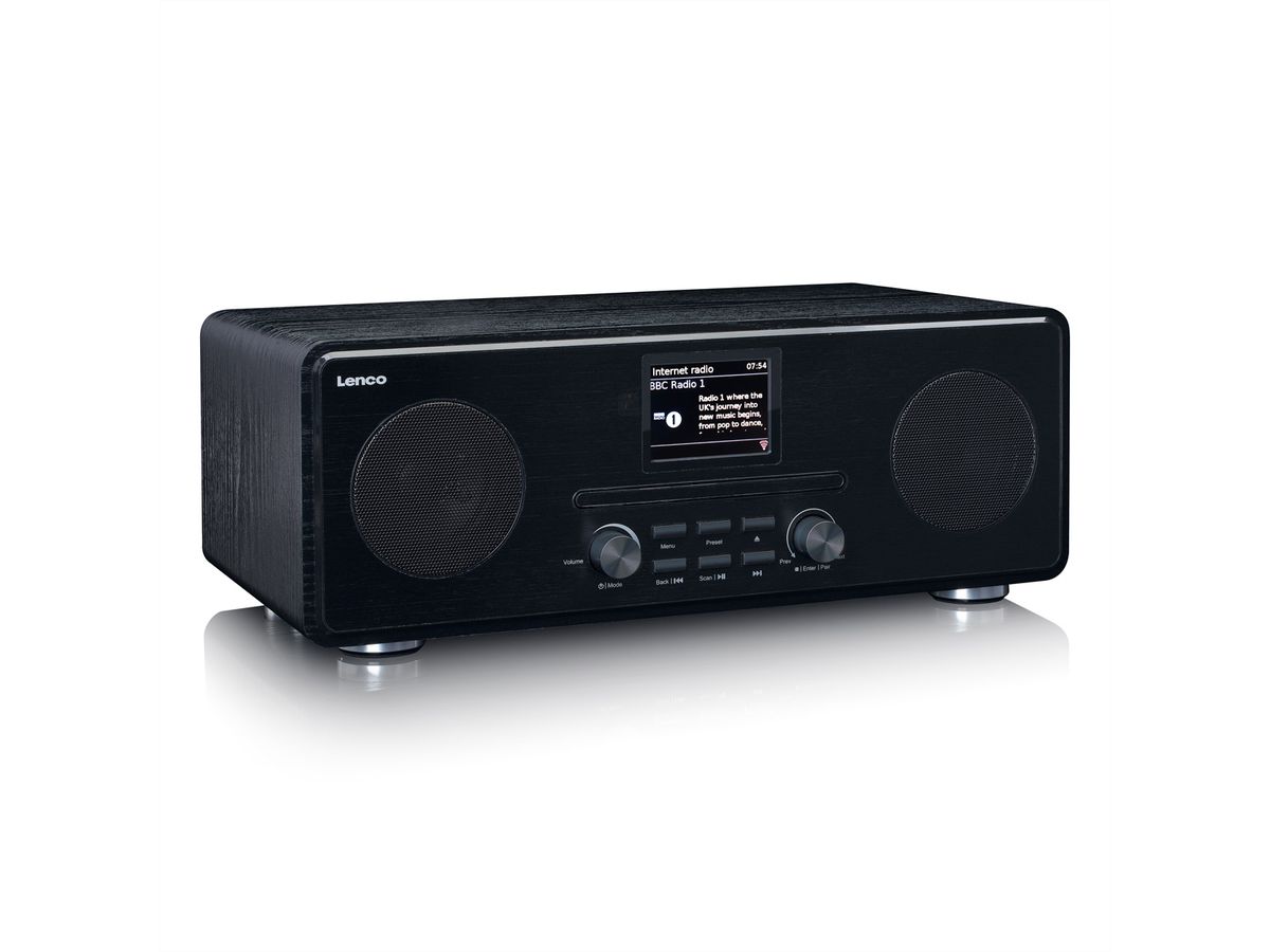 Lenco DAB+ Radio PDR-036WH, noir