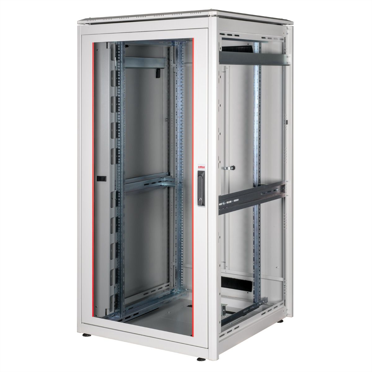 ROLINE 19-Zoll Netzwerkschrank Pro 32 HE, 800x800 BxT Glastür grau