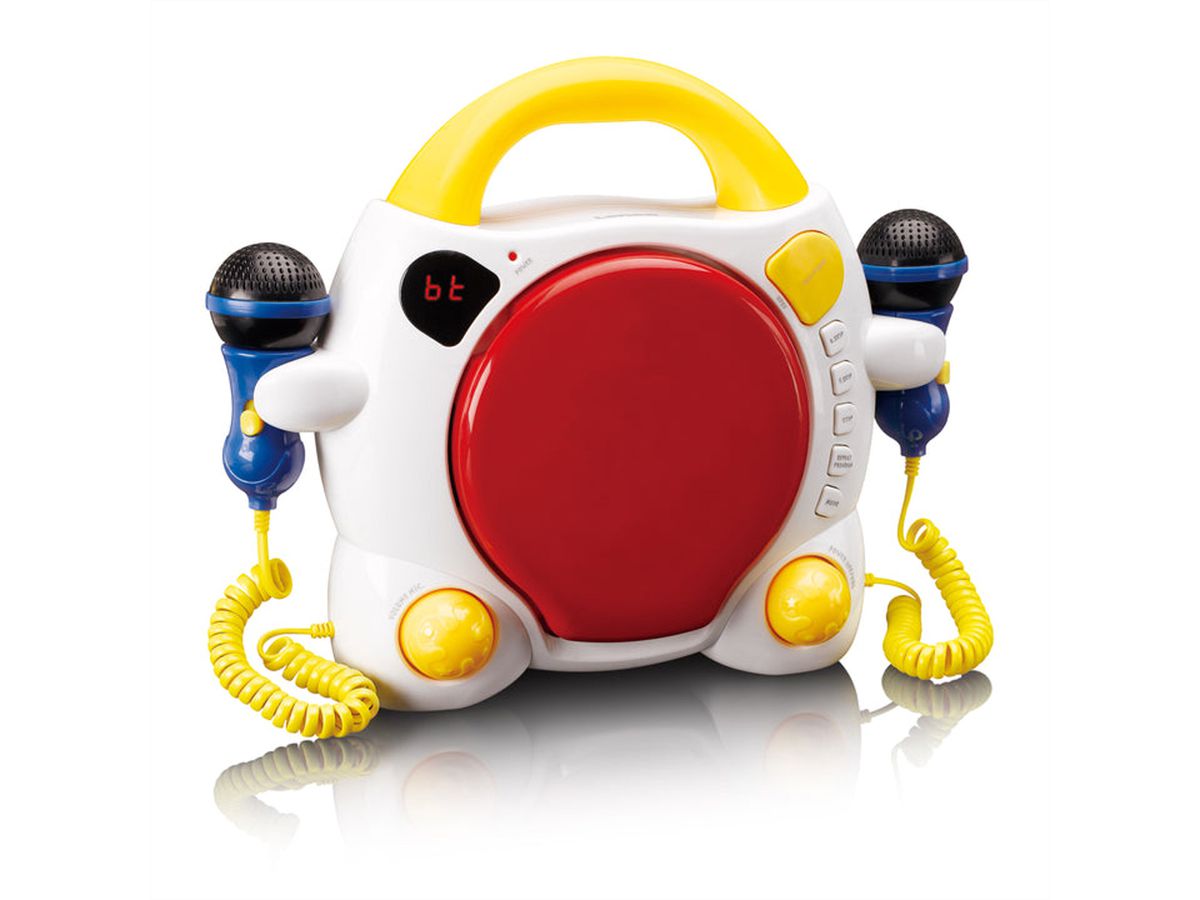 Lenco Lecteur CD Portabler KCD-011KIDS, BT, y compris 2 microphones