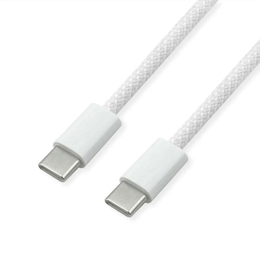 VALUE Câble USB 2.0, C–C, M/M, 60W, blanc, 2 m