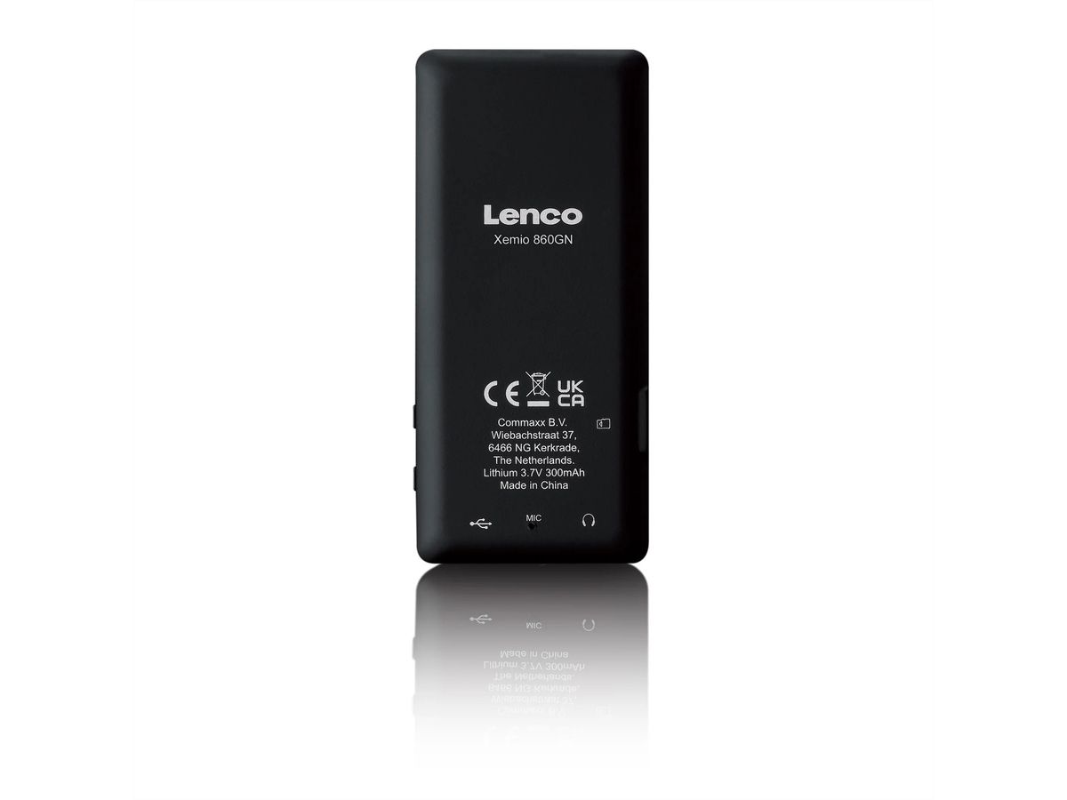 Lenco MP3/MP4-Spieler mit Bluetooth, 8 GB internem Speicher, grün