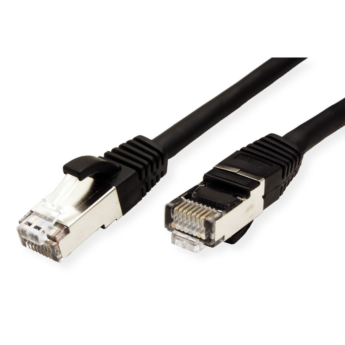 Cordon VALUE Cat.6 (Classe E) S/FTP LSOH, noir, 5 m