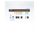 ATEN CL5708M 43cm LCD KVM Switch, USB-PS/2,VGA, 8 Port, DE-Layout
