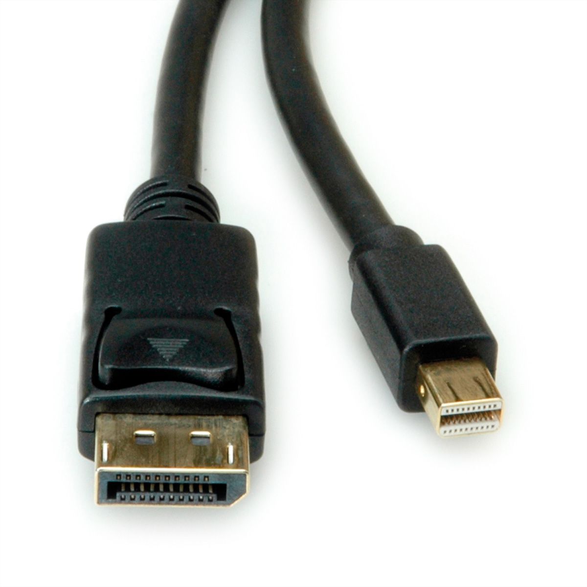 ROLINE Mini DisplayPort Kabel, v1.4, mDP - DP, ST - ST, schwarz, 1 m