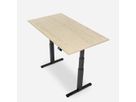 WRK21 Bureau Work 140 x 80 cm, Hauteur réglable, Mandal érable / Noir