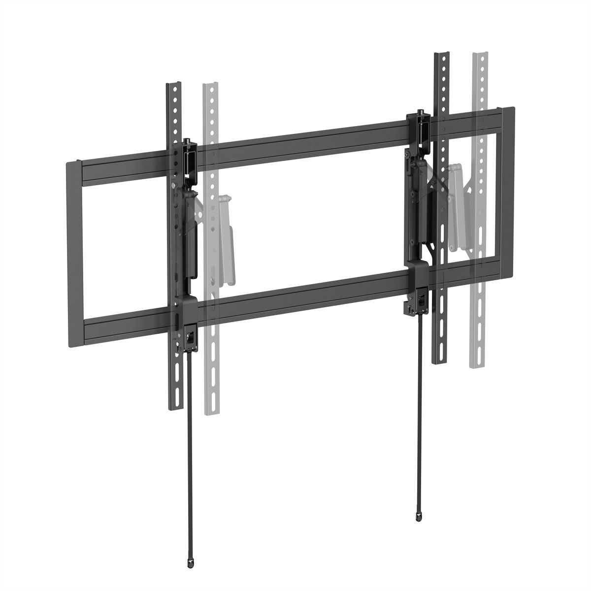 VALUE Support mural TV, très résistant, télescopique, inclinable, fixe, 55–105 pouces, jusqu'à 80 kg