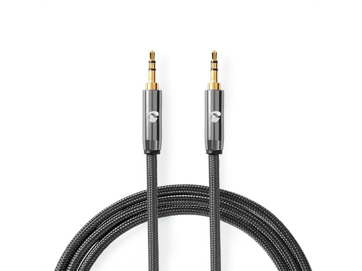 Nedis Câble 3.5mm M / M, gris, 1 m