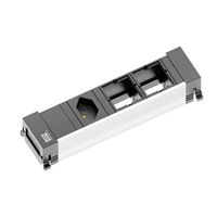 BACHMANN Power Frame 1x CH (Suisse) 2x ABD, Chargeur USB 60W 0,2m GST18 noir