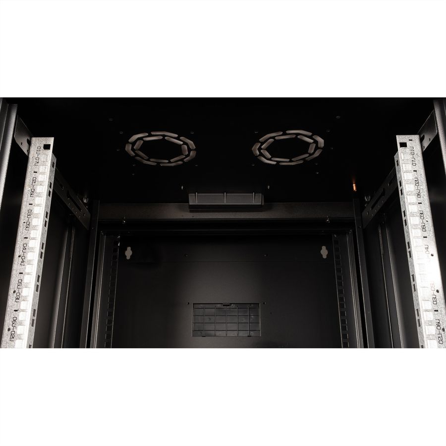 ROLINE 19" Boîtier mural Pro 7U, 600x600 LxP pivotant en 2 parties noir