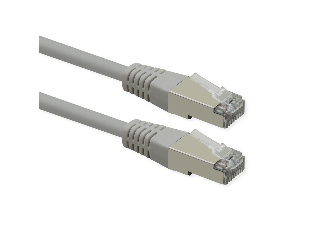 ROLINE Cordon Cat.6 (Classe E), PoE, S/FTP (PiMF) , gris, 2 m