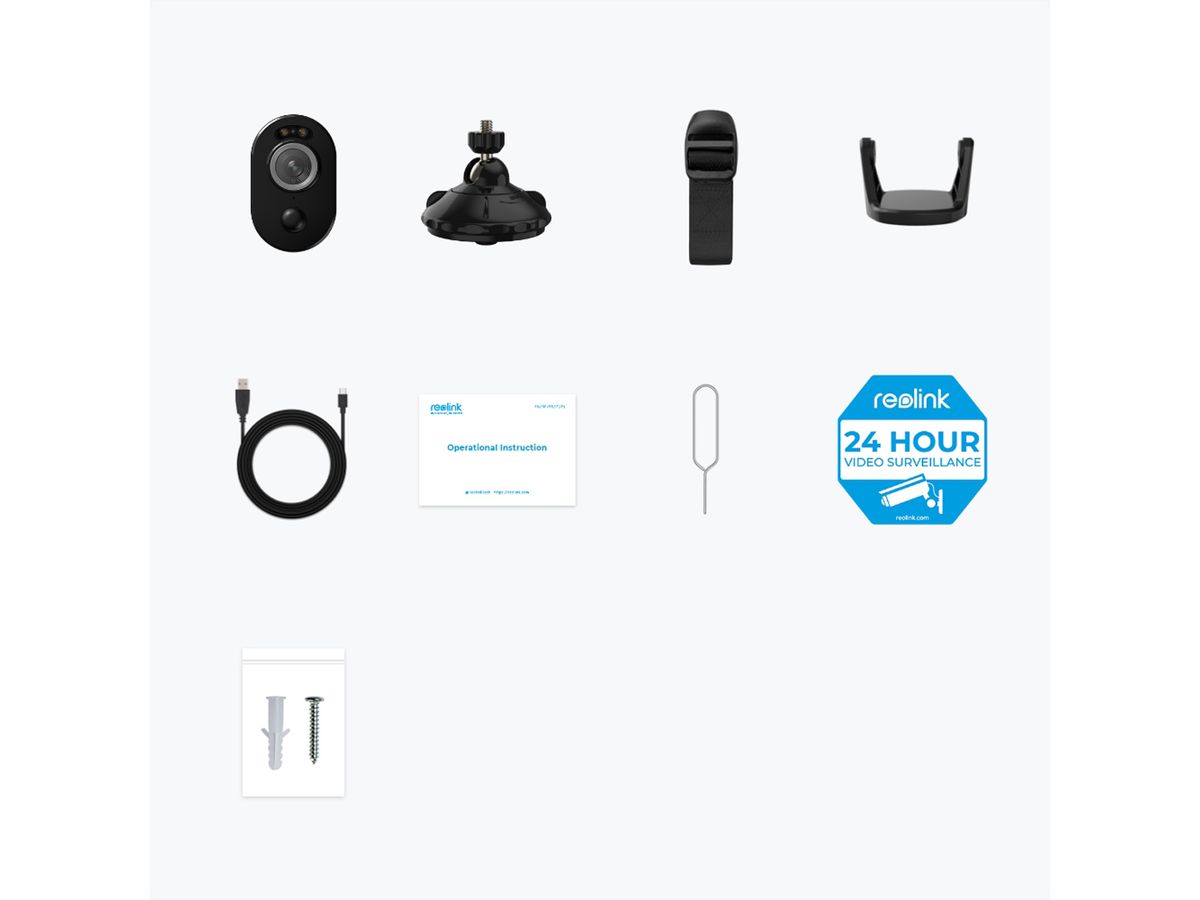 Reolink B330 Outdoor IP-Camera, 5 MP, 125°, IR-LED 10m, WiFi, noir