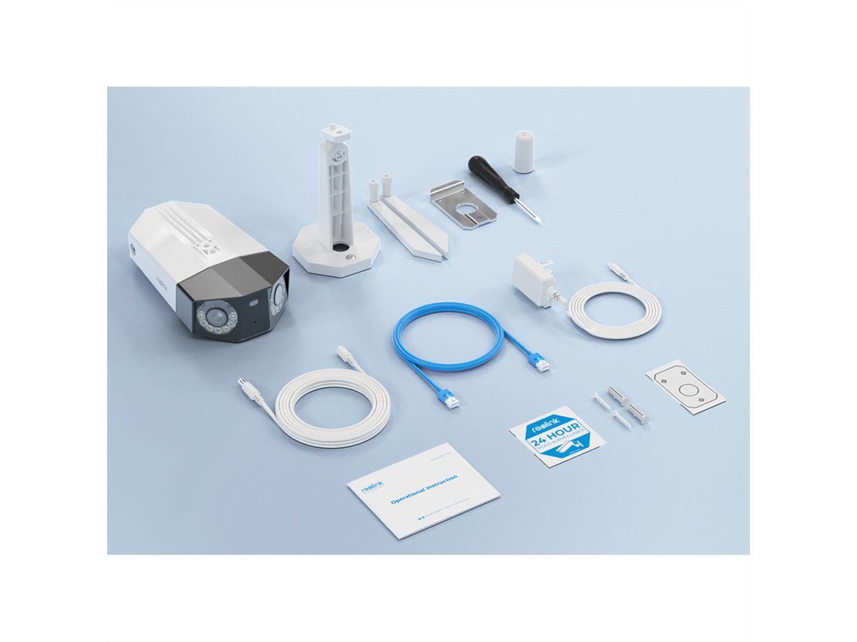 Reolink W730 Outdoor Duo-Camera, 8 MP, 180°, IR-LED 30m, WiFi