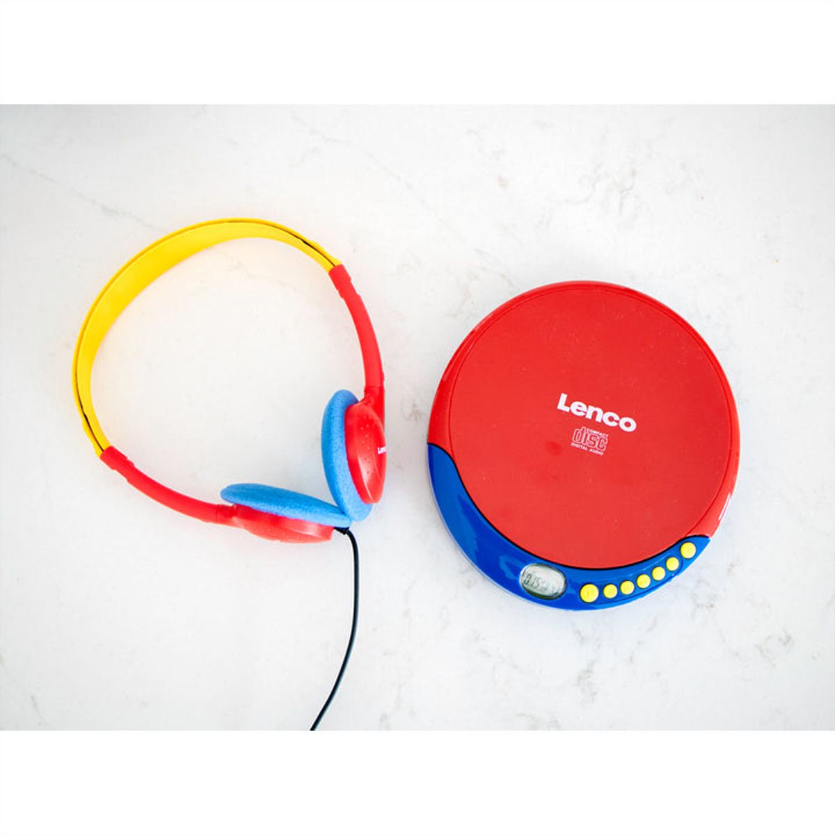 Lenco Lecteur CD pour enfants CD-021KIDS, avec batterie rechargeable
